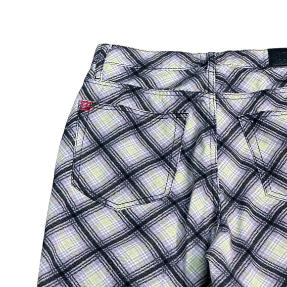 BDG Plaid Print Slim Straight Denim Jeans - Picture 11 of 11